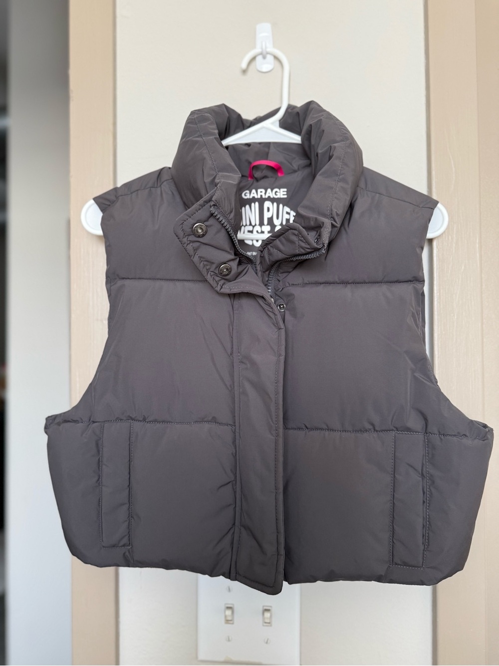 Garage Gray Puff Vest